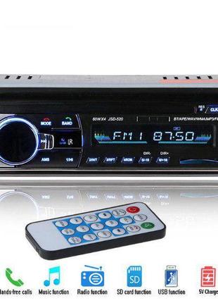 Мощная автомагнитола с чистым звуком jsd-520bt с usb и bluetooth. лучшая цена!