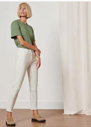 Стильные роскошные женские белые джинсы, брюки «fit lilly» от tcm tchibo (чибо), нитевичка, m-xl