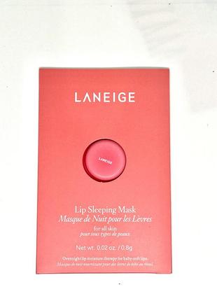 Пробник маска для губ laneige lip pink mask eye 0,8 г