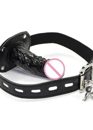 Кляп в рот с пенисом 10см для бдсм penis gag nsl