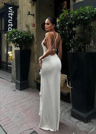 Платье вечернее,на пляж, фотосессию, пляжное,с цветами и открытой спинкой