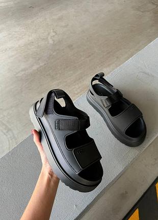 Ugg goldenglow sandals black, женские сандалии, женккие сандалы