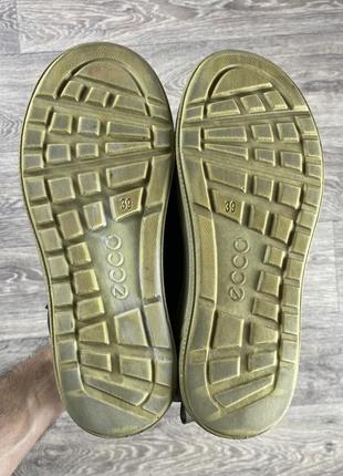 Ecco gore-tex ботинки 39 размер хаки оригинал7 фото