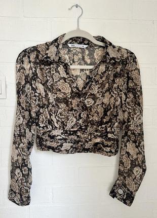 Блуза шифонова zara