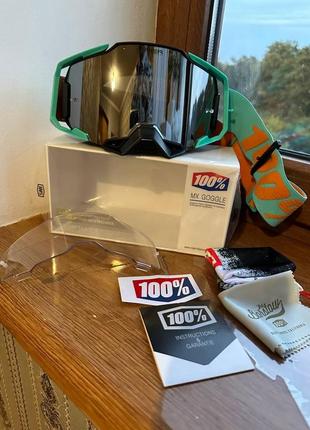 Мотоочки 100%, окуляри кросові, мотоочки strata оригинал