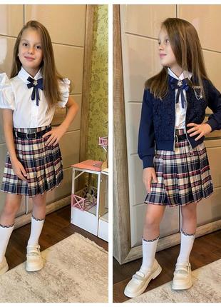 Юбка школьная нарядная