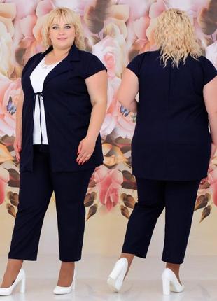 Літній жіночий костюм супер батал 303-1