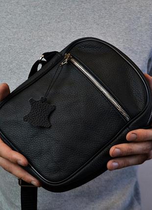 Сумка из натуральной кожи для мужская