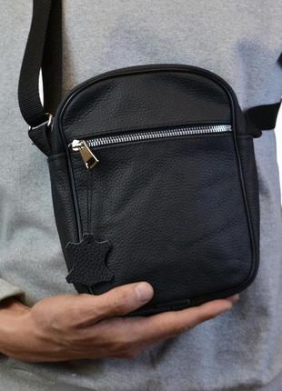 Сумка из натуральной кожи для мужская