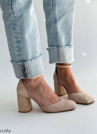 Sale premium! женские бежевые туфли на каблуке весенне осенние весна осень
