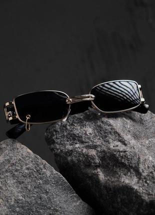 Солнцезащитные очки с пирсингом without iron gold1 фото