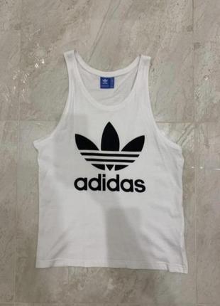 Белоснежная оригинальная майка adidas/адидас