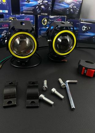 Универсальная светодиодная led фара 10w, противотуманка