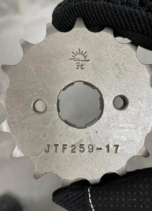 Звезда передняя 428x17t jt jtf259.17 viper/lifan/zongshen и другие мотоциклы