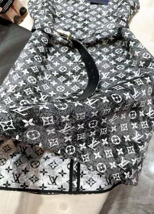 Джинсовый сарафан в стиле louis vuitton 8