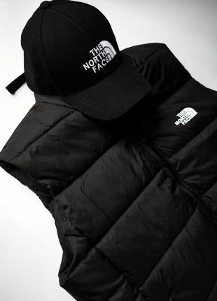 Жилетка the north face черная / спортивные мужские безрукавка тн4 фото