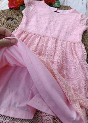 Праздничное пышное ажурное платье на девочку3 фото