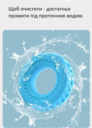 Кистевой силиконовый эспандер с нагрузкой 22 кг(50lb). массажер эспандер-бублик кистевой