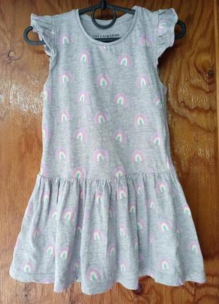 Платье летнее трикотажное для девочки primark 2-3/98