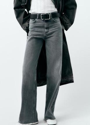 Джинси zara wide-leg