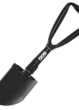 Sog лопата складная entrenching tool, армейская лопата, военная лопата, туристическая лопата черная складная2 фото