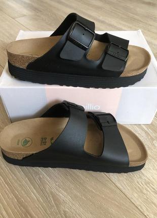 Birkenstock papillio arizona vegan.  шлепанці на платформе оригінал