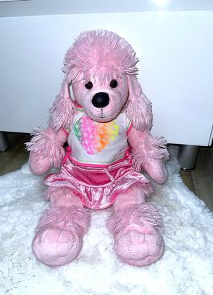 Плюшевый мягкая игрушка собака розовый пудель build-a-bear
