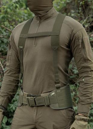 M-tac плечевые ремни для тактического пояса elite ranger green, военный ремень олива, армейские подтяжки9 фото
