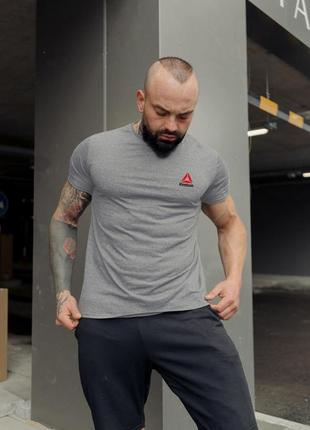 Мужская футболка reebok, рьбак, коттон, легкая, натуральная