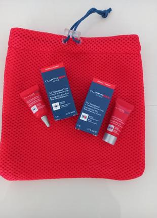 Clarins man набір мініатюр з мішечком.