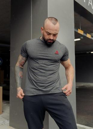 Мужская футболка reebok, рьбак, коттон, легкая, натуральная
