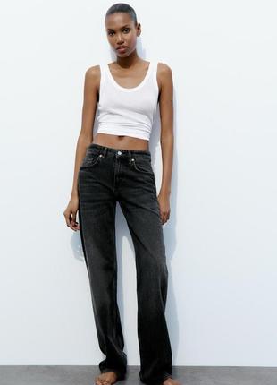 Прямые джинсы zara