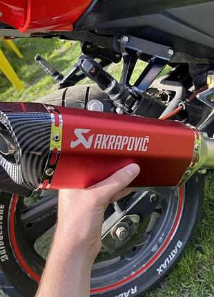 Глушитель на мотоцикл, прямоток, прямоточный глушитель, выхлоп на мото