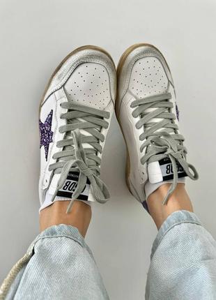 Кеди в стилі golden goose 
ggdb ballstar lilac premium4 фото