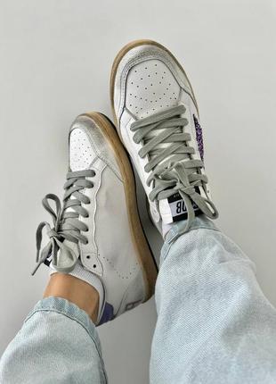 Кеды в стиле golden goose 
ggdb ballstar lilac premium3 фото