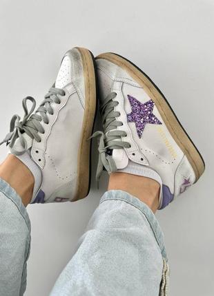 Кеди в стилі golden goose 
ggdb ballstar lilac premium6 фото