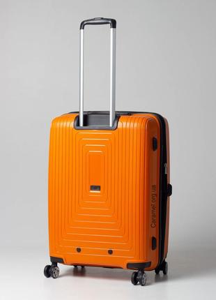 Чемодан франция полипропилен с расширением средний m оранжевый | 65х46х26(+5) см | 70 л | 3.9 кг | airtex 2416 фото