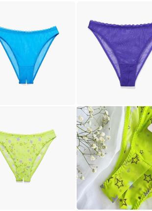 Трусики бикини crotchless high-leg bikini с открытым доступом в размере м