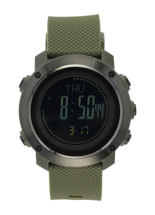 M-tac годинник тактичний мультифункціональний olive, військовий вологозахисний годинник олива, чоловічий наручний годинник