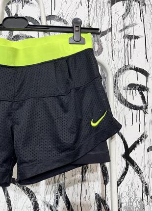 Жіночі спортивні термо шорти nike dri fit, just do it, оригінал, дихаючі, сітка, зручні, бігові, для залу3 фото