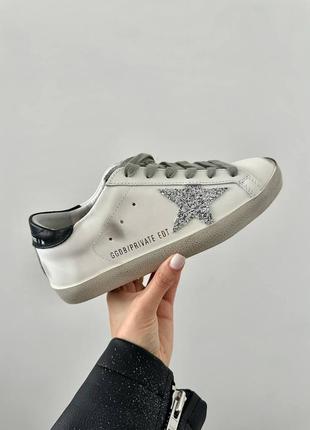 Кеды в стиле golden goose 
ggdb superstar silver premium5 фото