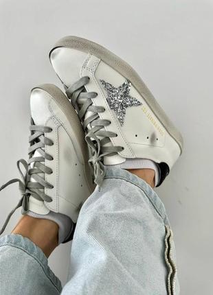 Кеды в стиле golden goose 
ggdb superstar silver premium1 фото