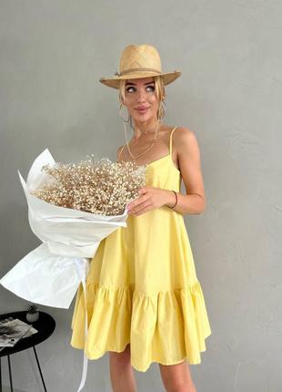Жовта сукня, сарафан3 фото