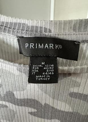 Кроп топ, укорочена футболка мілітарі crop top primark2 фото