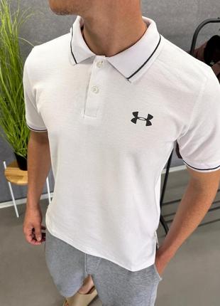 Акция! мужская футболка поло тенниска under armour, андер, коттон