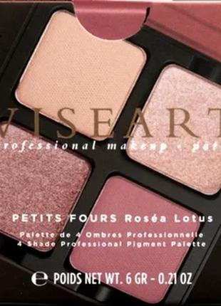 Палетка теней для глаз viseart petits fours rosea lotus 6gr2 фото