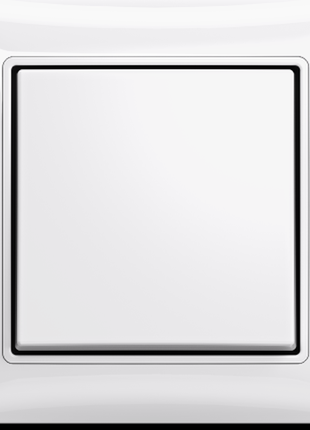 1-клавишный проходной выключатель abb basic55 белый