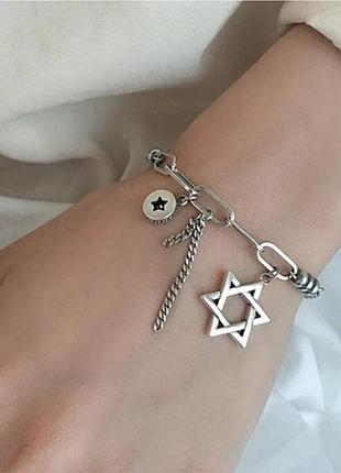 Браслет цепочку женский серебро стильное украшение silver ♥️