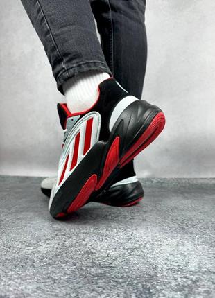 Чоловічі кросівки adidas ozelia black red4 фото