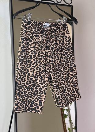 Шорти велосипедки леопардові